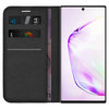 Leather Wallet Case & Card Holder Pouch for Samsung Galaxy Note 10+ (Black)